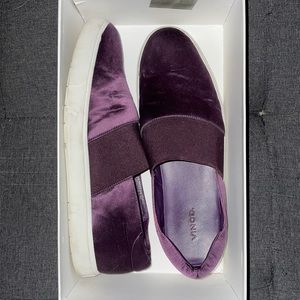 Vince Satin Slip on Sneakers